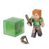 Meet Minecraft?s newest player, Alex! The 2.75 inch, articulated Alex action figure also features golden sword, bow, newly engineered arms and hostile Slime mob to battle. Collect your Overworld Series #3 Alex  Action figure today! For ages 6 years and over.