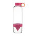 The pink Citrus Zinger will allow you to infuse water with the flavour of your favourite citrus fruit to give it a zesty edge that's sure to get your tastebuds tingling! Whether you're off to spend a day at the office or work up a sweat at the gym  this handy water bottle will ensure that you'll always have refreshing  fruity water to hand. Easy to use and clean  the bottle has an in-built reamer  and it's designed to keep your drink chilled for up to 12 hours. - L.M.  Features:    Citrus Zinger  Infuses water with citrus fruit  Built-in reamer  Easy to use and clean  Great way of adding taste and vitamins to water  Keeps the drink chilled for up to 12 hours after making  Great for using with lemons  limes  clementines and more    Directions for Use:    Unscrew the bottom cup of the Zinger  Flip the vessel on the top cap and press a citrus half into the reamer  Screw back on the bottom lid  Add water through the cap opening  Shake and enjoy  The recommended shelf life for your Citrus Zinger creations is three days if refrigerated  If you plan to drink your creation within 12 hours  refrigeration is not required