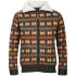 This moss coloured long sleeved Brave Soul Men's Carlyleb Fairisle Zip Through Jumper is the perfect option for men who want to keep warm in style. Featuring an all over festive print in mustard  orange and cream  this zip up jumper also has quilted lining and a fold down  fleecey collar for added warmth and features two front pockets. - E.D    Brave Soul Men's Carlyleb Fairisle Zip Through Jumper - Moss  Long sleeved  All over festive print  Warm and stylish  Quilted lining  Fold down  fleecey collar  Two front pockets  Ribbed  elasticated hem