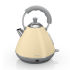 Cordless kettle from Swan with a 2 litre capacity and a matte design in cream. A rubberised top handle and circular base feature on the pyramid shaped kettle  which also features a pull off lid and automatic cut off for safety. Finished with Swan branding. - R.R.  Features:&amp;nbsp;    	Pyramid kettle from Swan 	Matte design 	2 litre capacity 	Cordless design 	360 Degree base 	Automatic cut off 	Easy pour 	Water gauge 	Power indicator 	3KW 	Swan branding