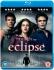 Stephenie Meyer's literary skills have been brought to the big screen once again in the third film from the Twilight Saga; Eclipse. Bella is approaching her graduation and her life by now has been filled with excitement and romance, and she is certainly no stranger to dangerous situations and fighting for her life. In Eclipse, Bella surrounded by danger and Seattle is ravaged by mysterious killings. On top of that Bella has to be very careful as a malicious vampire continues her quest for revenge.  Bella has an important decision to make, her choice will affect the rest of her life; does she choose her love for Edward? Or will she choose the ever faithful Jacob? ...and with either choice  what will it mean for the constant struggle between vampire and  werewolf?  Whatever Bella does, she had better think long and hard about it in this romantic struggle that has had the nation divided by the power of a good love story.  Special Features:  Over three hours of amazing extras including two commentaries, the first from Kristen Stewart and Robert Pattinson, and the second from Stephenie Meyer and producer Wyck Godfrey. The extras also include deleted and extended scenes with audio commentary from the director David Slade, a six part making of documentary, a photo gallery, Edward Fast Forward, Jacob Fast Forward and music videos from Muse and Metric which both feature on the film&rsquo;s bestselling soundtrack.