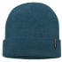 Brave Soul Men's Beanie Hat in blue with a tightly ribbed weave knit. The warm beanie hat features a ribbed turn up fold with a Brave Soul brand tab. - A.D.