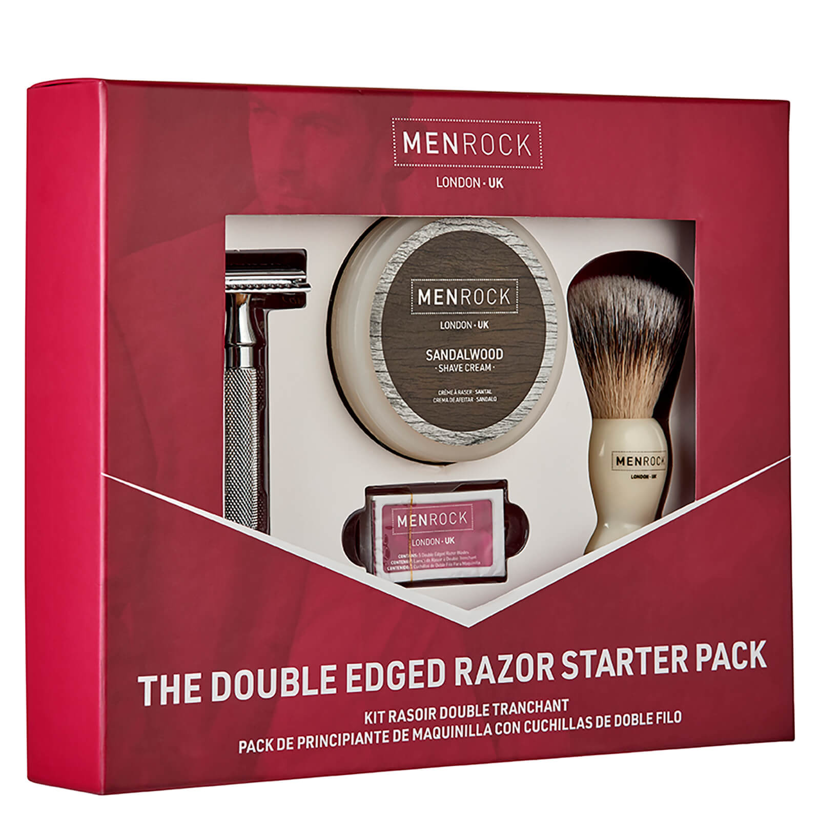 Men Rock Double Edge Razor Starter Pack