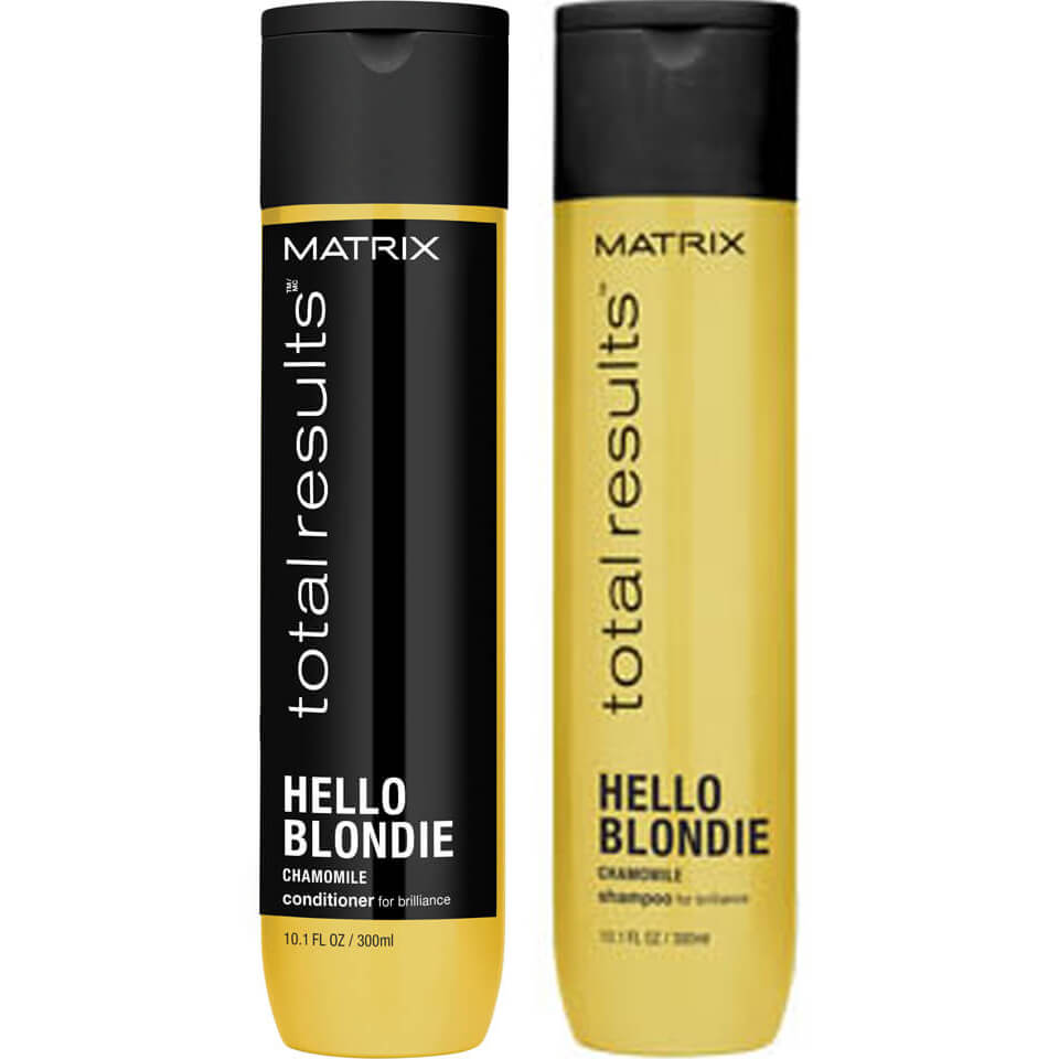 Шампунь для сияния светлых волос Matrix Total Results Hello Blondie Shampoo (300 мл) и кондиционер (300 мл)
Шампунь для сияния светлых волос Matrix Total Results Hello Blondie Shampoo (300 мл) и кондиционер (300 мл)