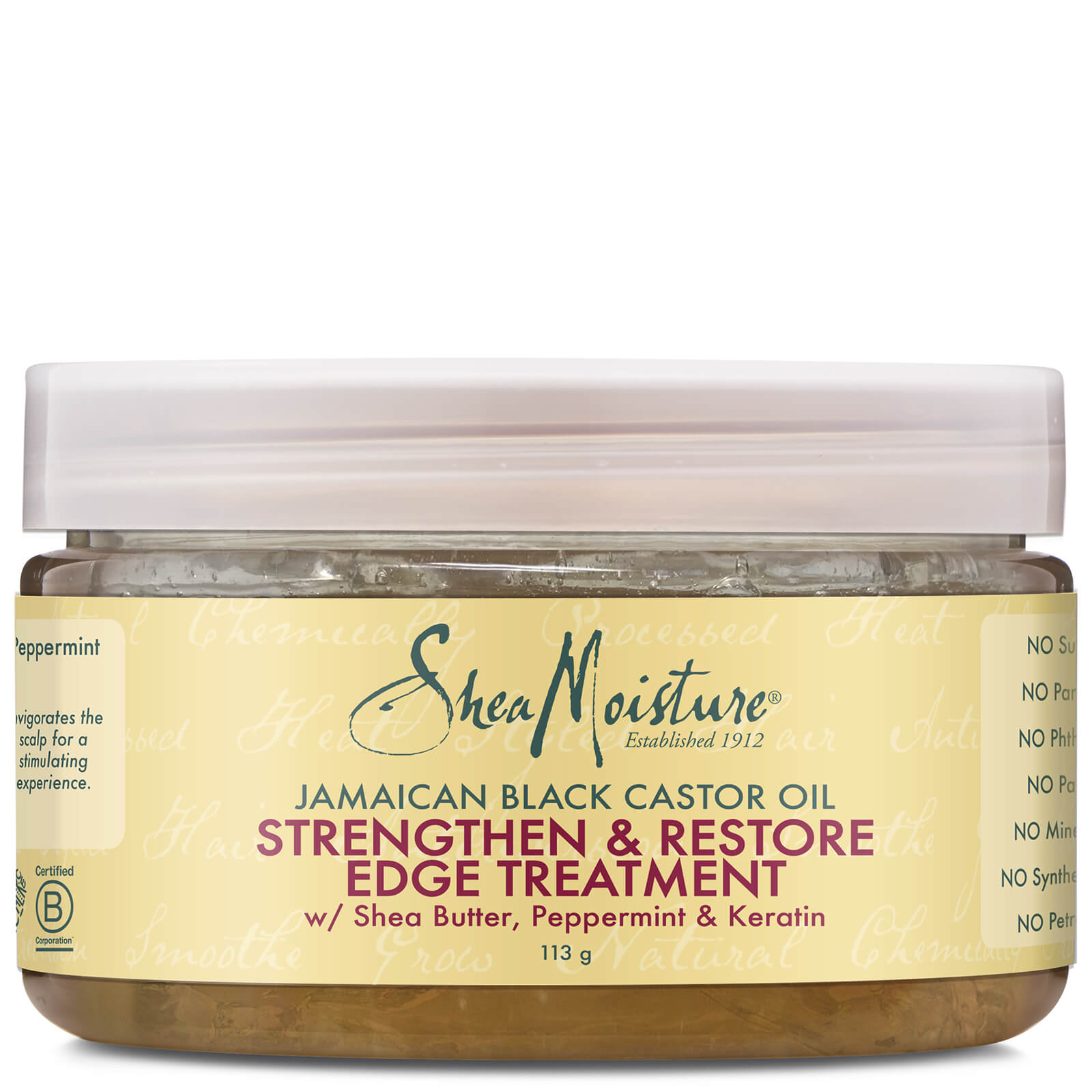 Shea Moisture Jamaican Black Castor Oil Strengthen & Restore Edge Treatment 113g
Shea Moisture Jamaican Black Castor Oil Strengthen & Restore Edge Treatment 113g