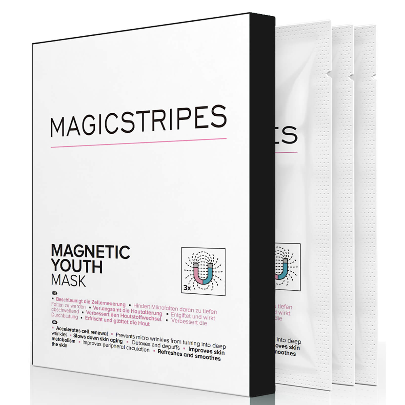 Магнитная маска для лица с омолаживающим эффектом MAGICSTRIPES Magnetic Youth Mask — 3 шт.
Магнитная маска для лица с омолаживающим эффектом MAGICSTRIPES Magnetic Youth Mask — 3 шт.