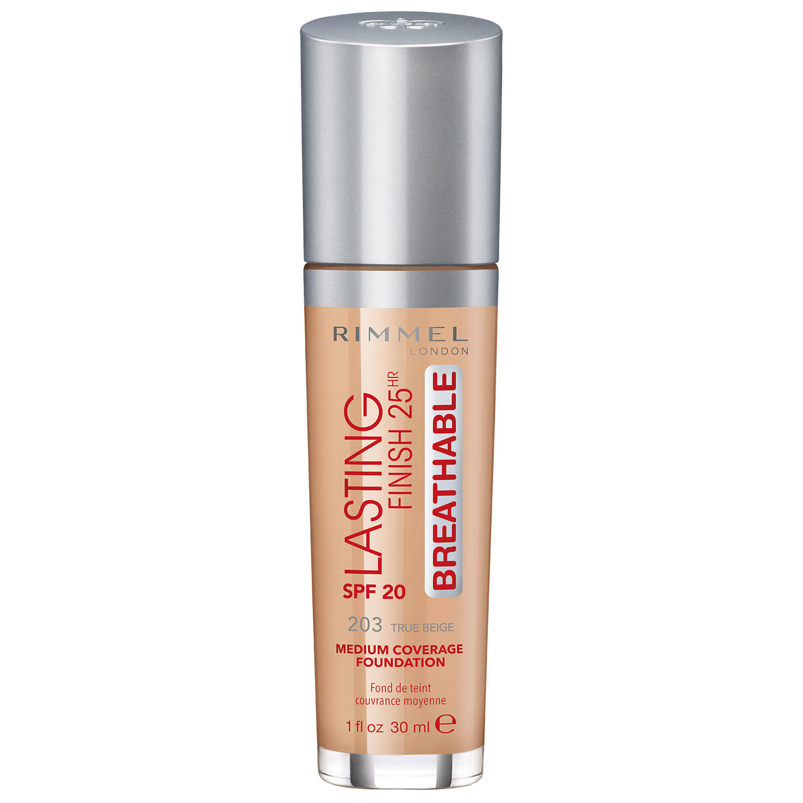 Rimmel Lasting Finish Breathable Foundation 30ml (Various shades) - True Beige
Rimmel Lasting Finish Breathable Foundation 30ml (Various shades) - True Beige