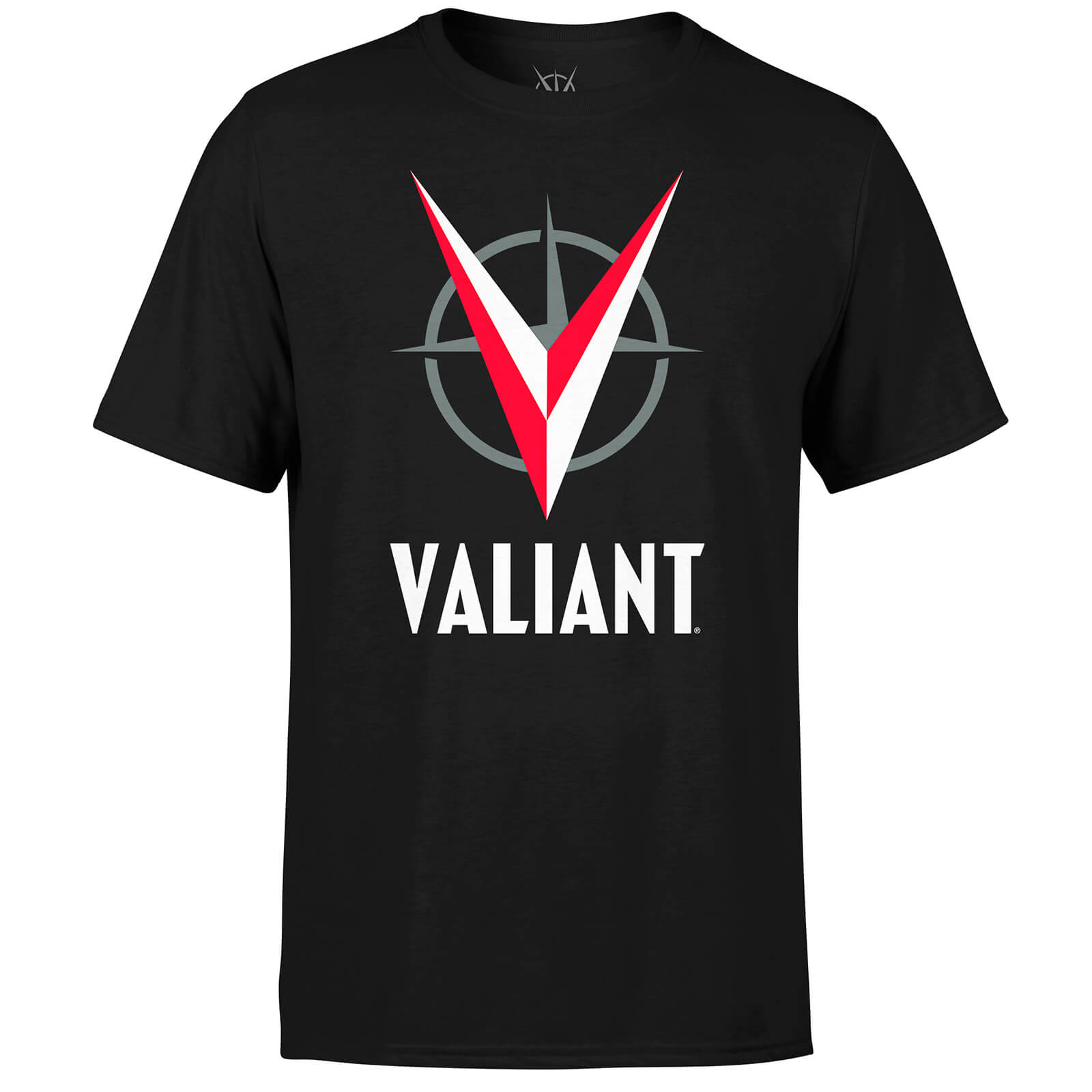 T-Shirt Homme Logo Rouge Valiant Comics - Noir - XL - Noir