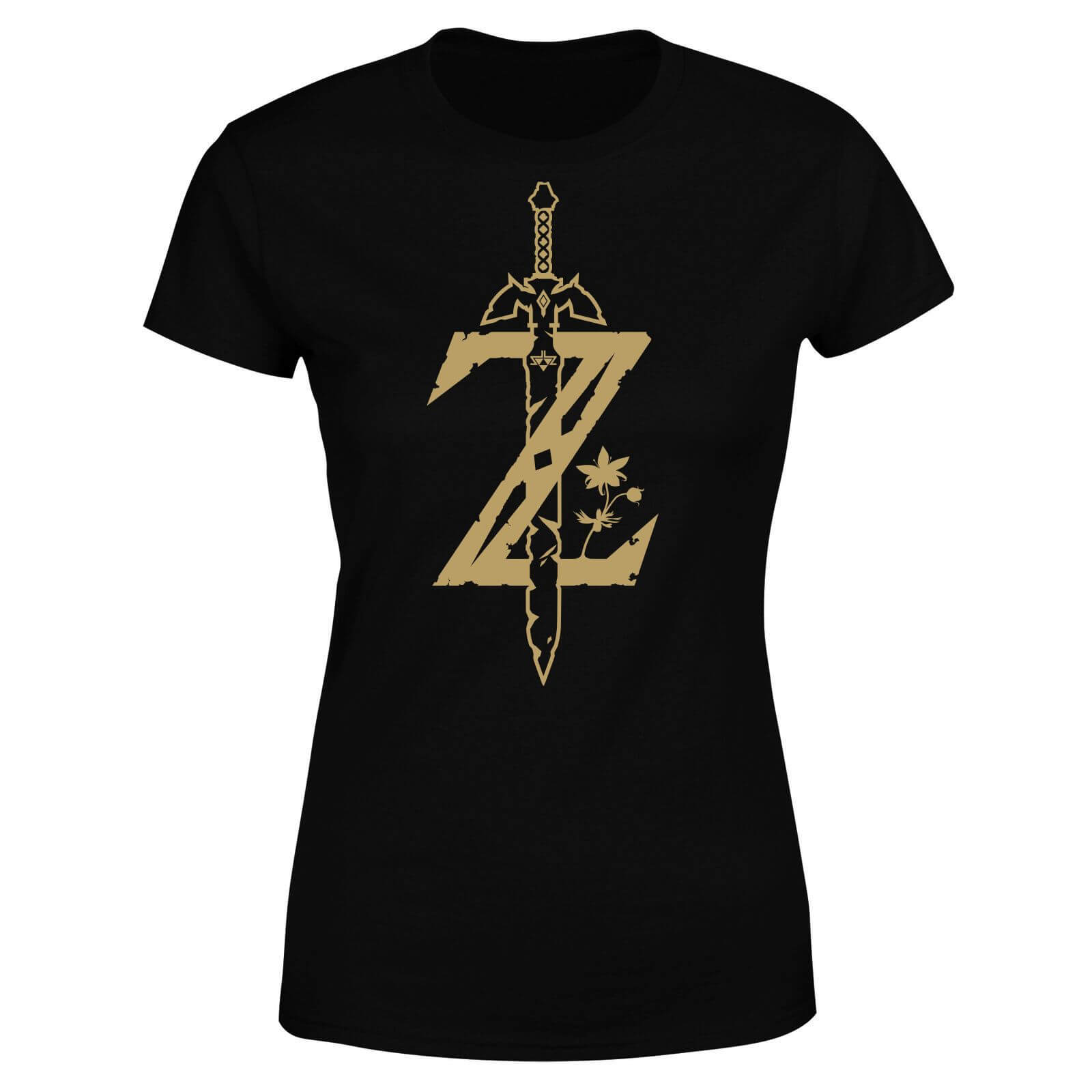 T-Shirt Femme Master Sword Zelda Nintendo - Noir - XXL