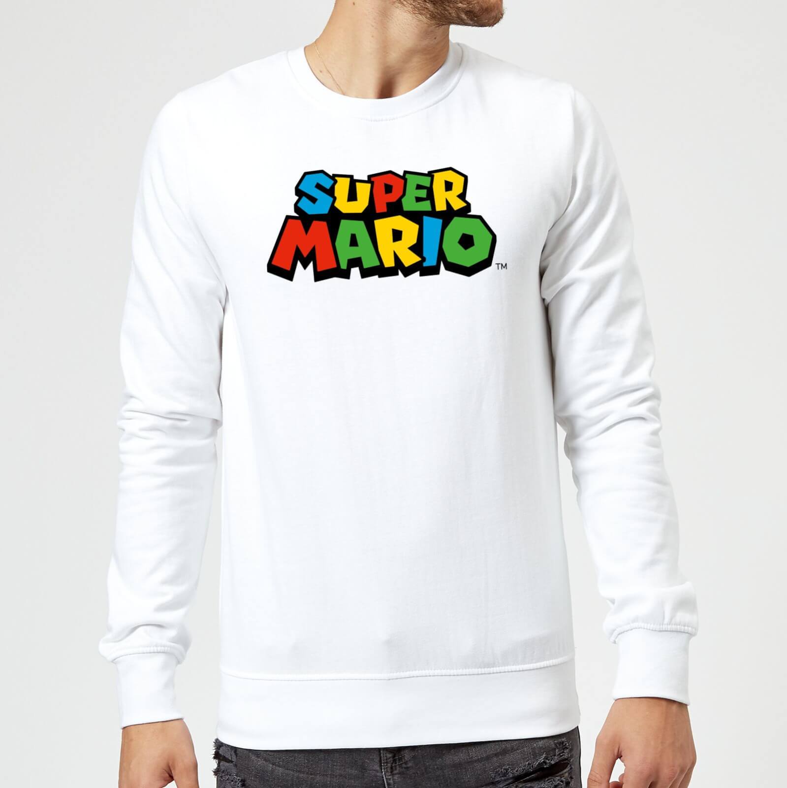 Sweat Homme Logo Couleur Super Mario - Nintendo - Blanc - XL