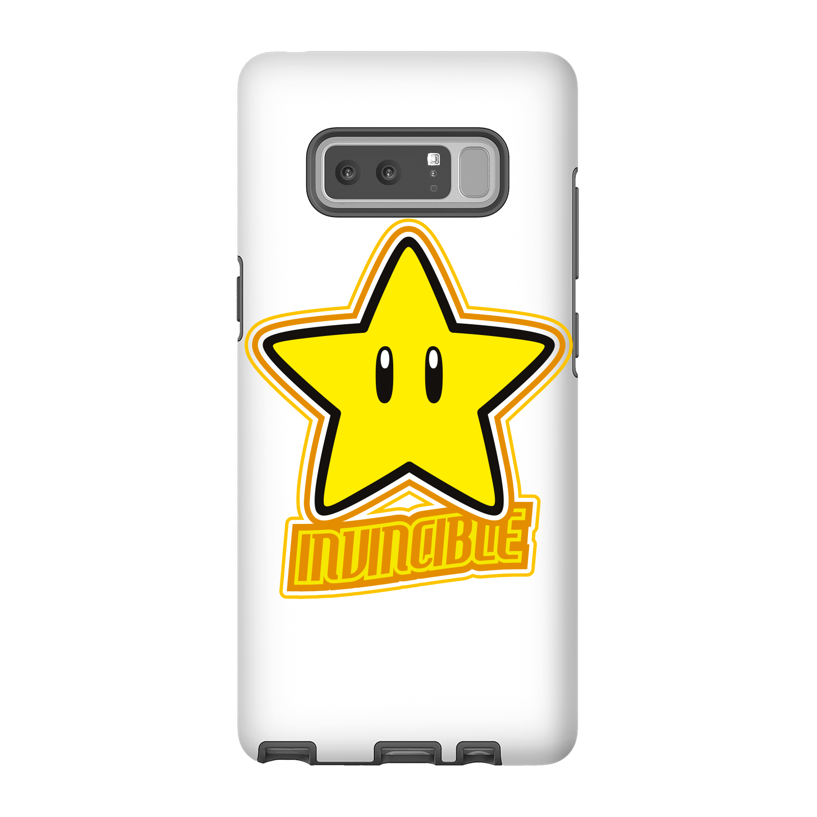 Coque Smartphone Invincible - Super Mario Nintendo pour iPhone et Android - Samsung Note 8 - Coque Double Épaisseur Matte
Coque Smartphone Invincible - Super Mario Nintendo pour iPhone et Android - Samsung Note 8 - Coque Double Épaisseur Matte