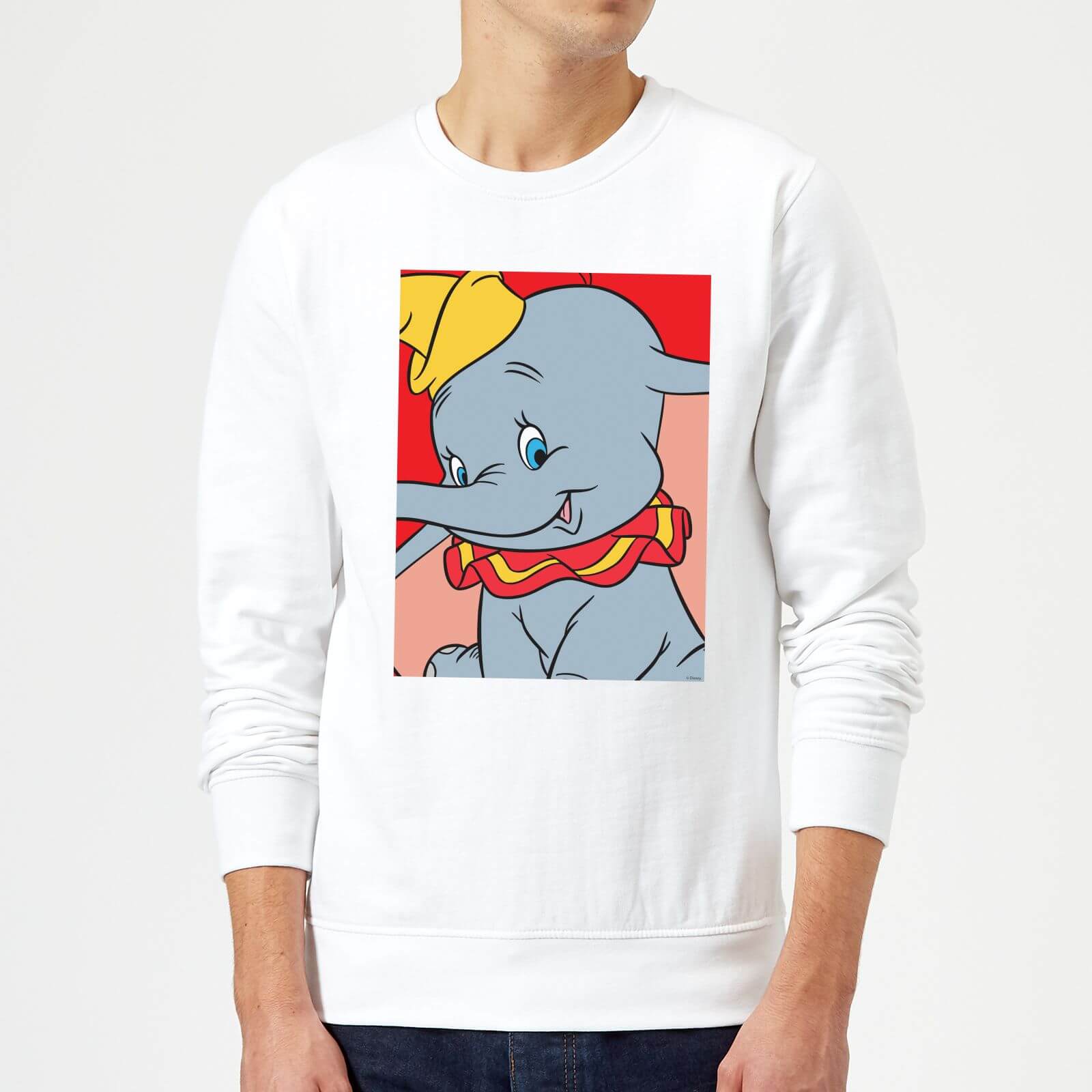 Sweat Homme Portrait Dumbo Disney - Blanc - XL - Blanc