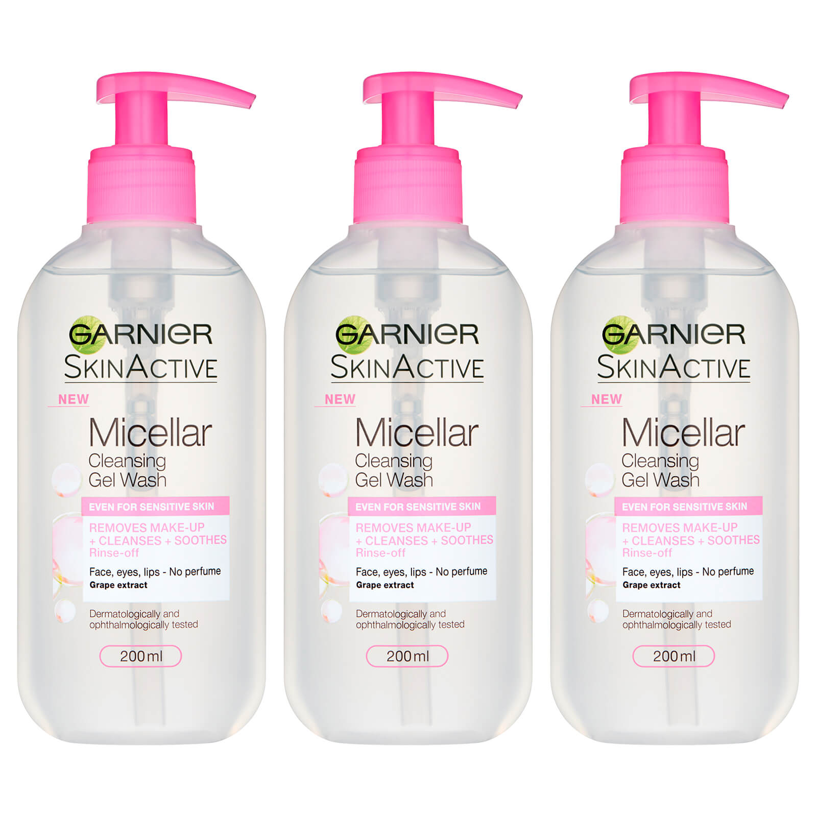 Мицеллярный очищающий гель Garnier Micellar Gel Face Wash 200 мл (3 шт. в наборе)
Мицеллярный очищающий гель Garnier Micellar Gel Face Wash 200 мл (3 шт. в наборе)