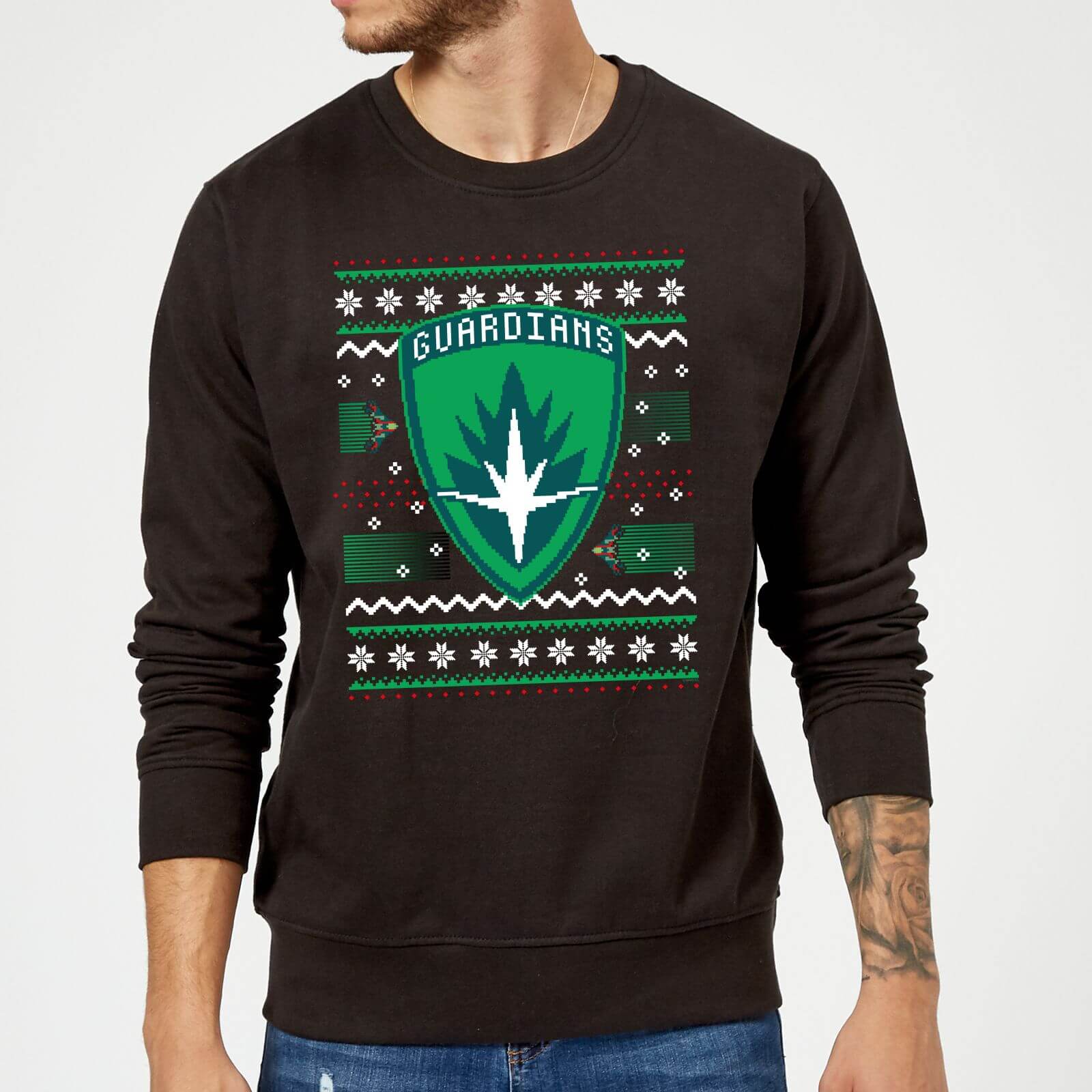 Guardians Of The Galaxy Badge Pattern Christmas Christmas Sweatshirt - Black - 5XL - Noir
Guardians Of The Galaxy Badge Pattern Christmas Christmas Sweatshirt - Black - 5XL - Noir