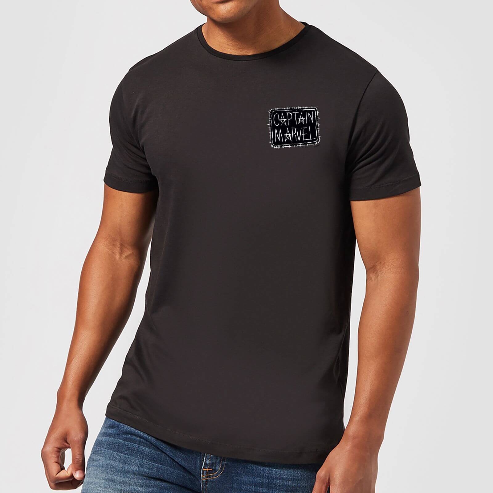 

Captain Marvel Name Badge Men's T-Shirt - Black - 3XL - Noir