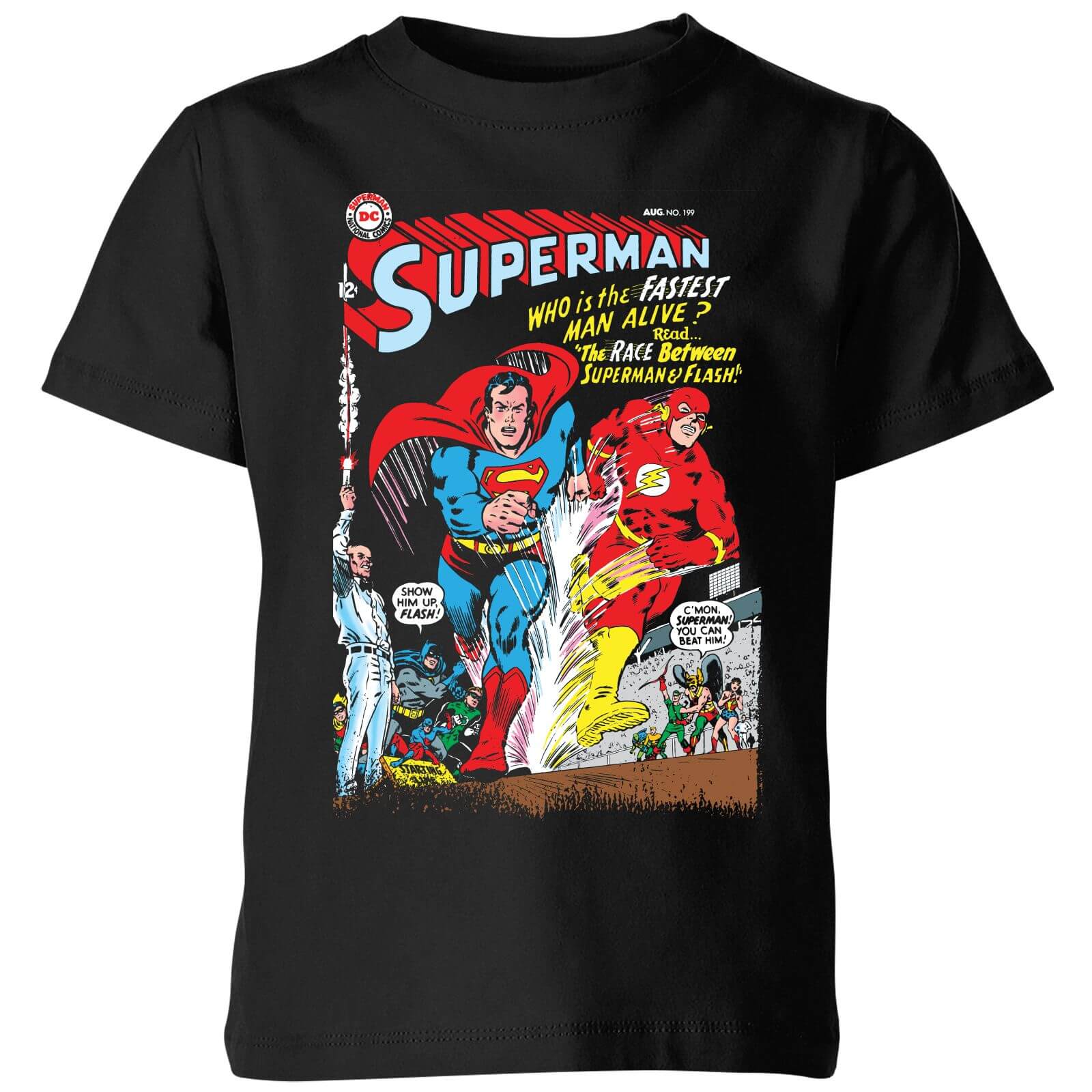 Justice League Who Is The Fastest Man Alive Cover Kids' T-Shirt - Black - 11-12 ans - Noir
Justice League Who Is The Fastest Man Alive Cover Kids' T-Shirt - Black - 11-12 ans - Noir