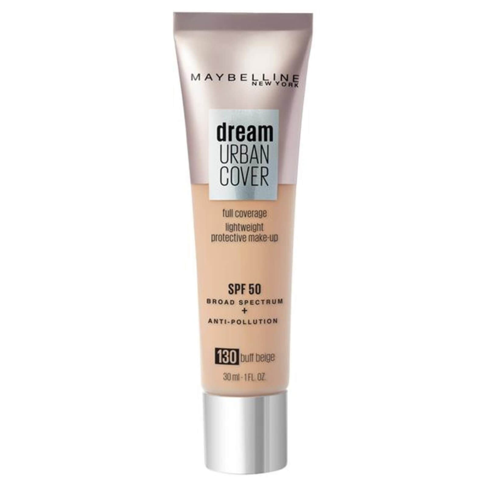 Maybelline Dream Urban Cover SPF50 Foundation 121ml (Various Shades) - 130 Buff Beige
Maybelline Dream Urban Cover SPF50 Foundation 121ml (Various Shades) - 130 Buff Beige