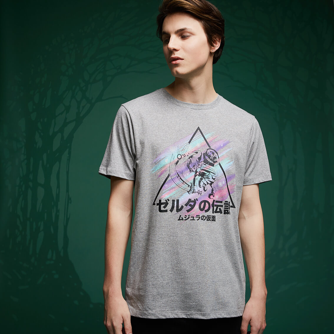 T-Shirt Of Zelda Le Masque de Majora - Gris - XL
