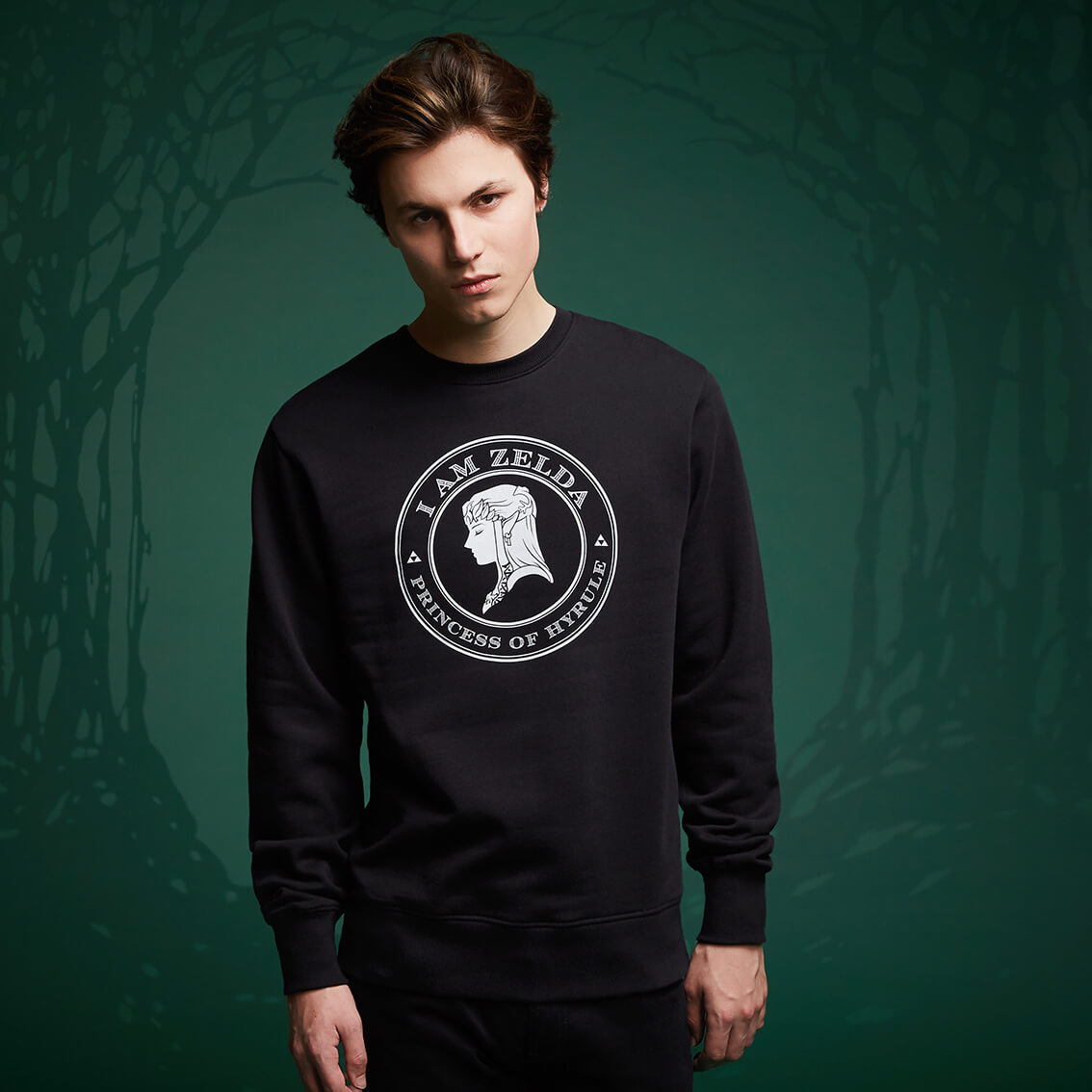 Sweatshirt Legend Of Zelda I Am Zelda - Noir - XL