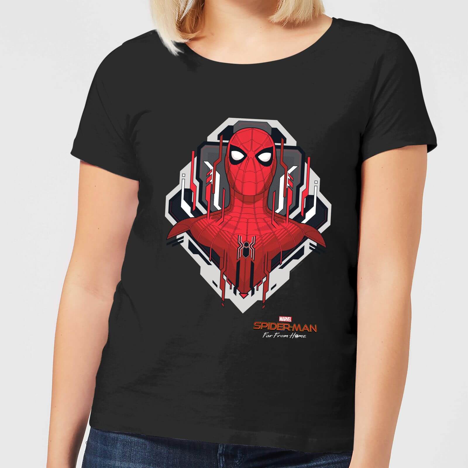 Spider-Man Far From Home Web Tech Badge Women's T-Shirt - Black - S