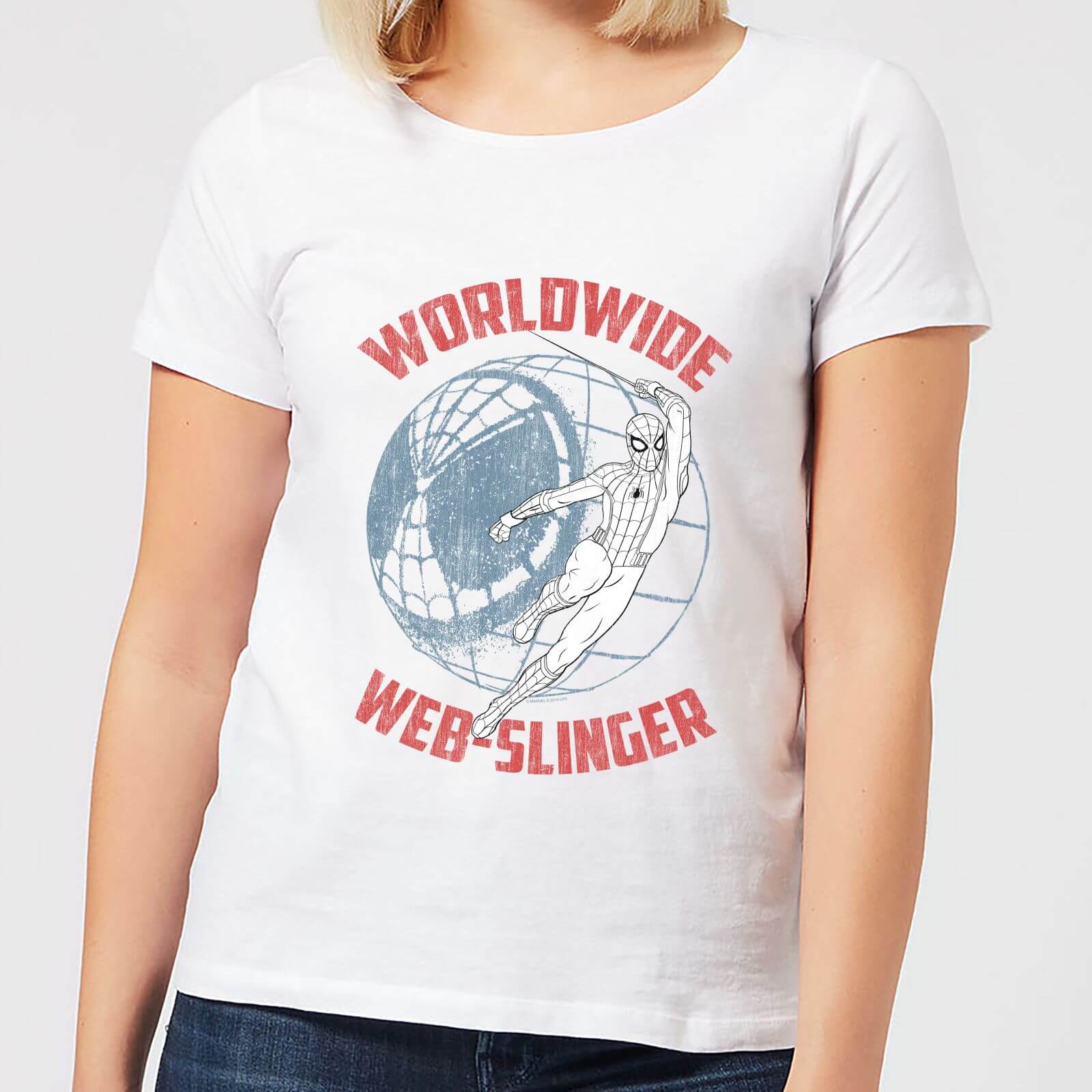 Spider-Man Far From Home Worldwide Web Slinger Women's T-Shirt - White - XXL - Blanc
Spider-Man Far From Home Worldwide Web Slinger Women's T-Shirt - White - XXL - Blanc