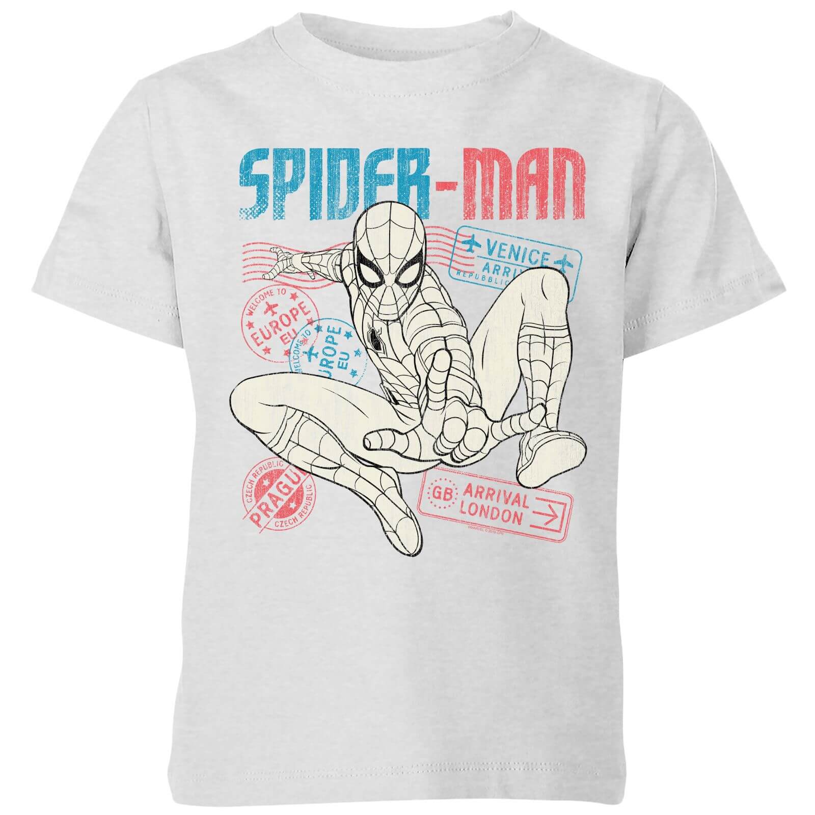 Spider-Man Far From Home Distressed Passport Kids' T-Shirt - Grey - 9-10 ans
Spider-Man Far From Home Distressed Passport Kids' T-Shirt - Grey - 9-10 ans