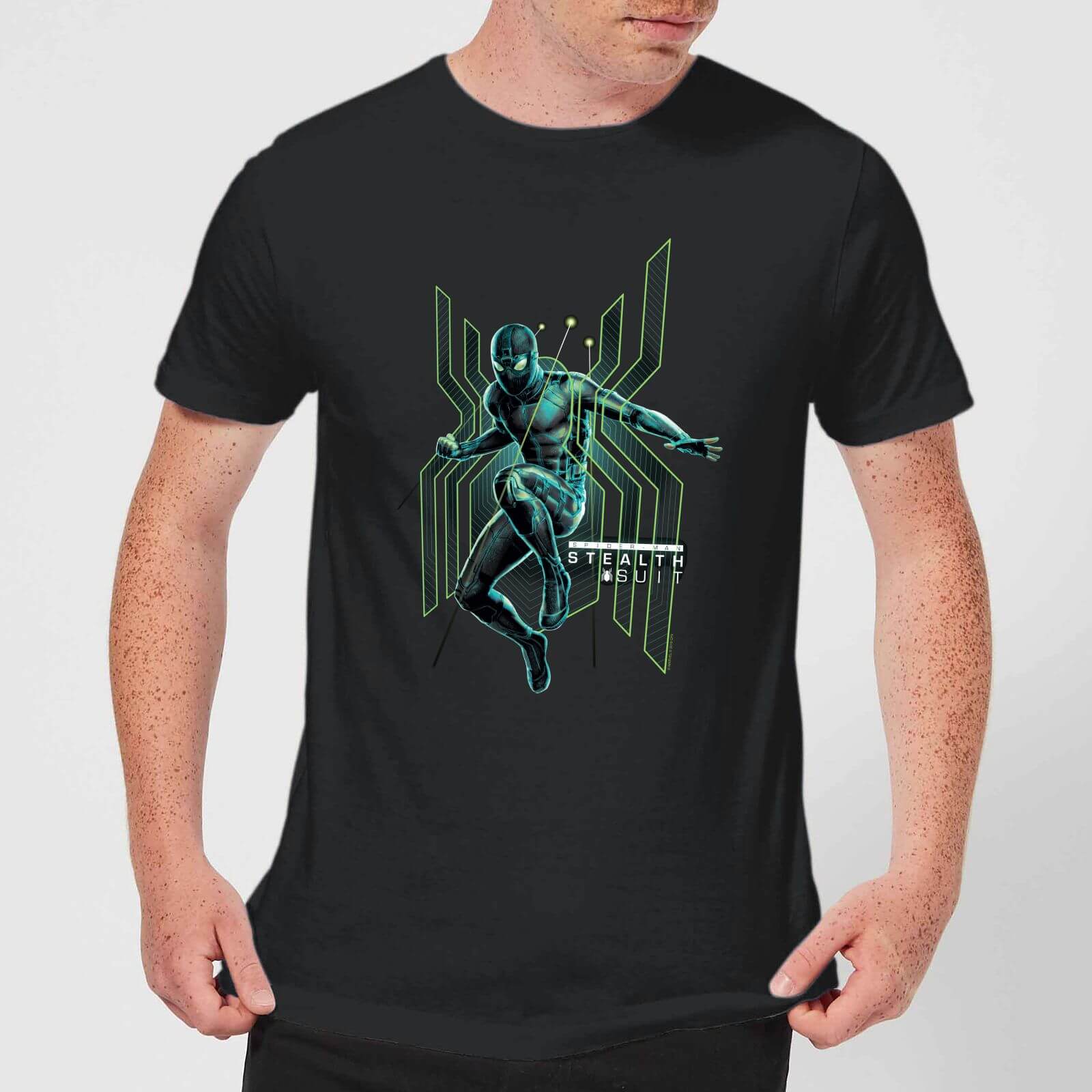 Spider-Man Far From Home Stealth Jump Men's T-Shirt - Black - M