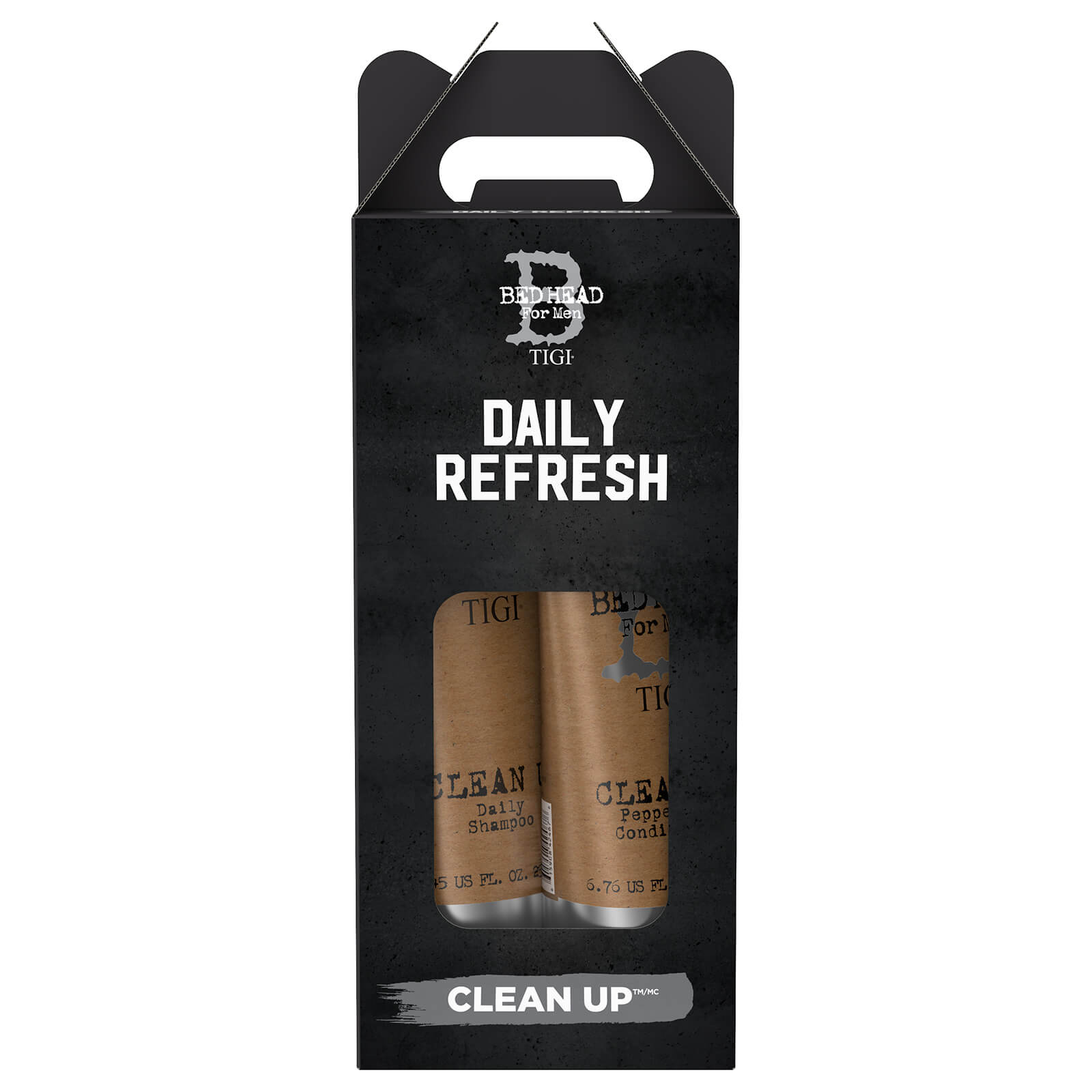 TIGI Bed Head for Men Clean Up Men's Daily Shampoo and Conditioner - Pack of 2
TIGI Bed Head for Men Clean Up Men's Daily Shampoo and Conditioner - Pack of 2
