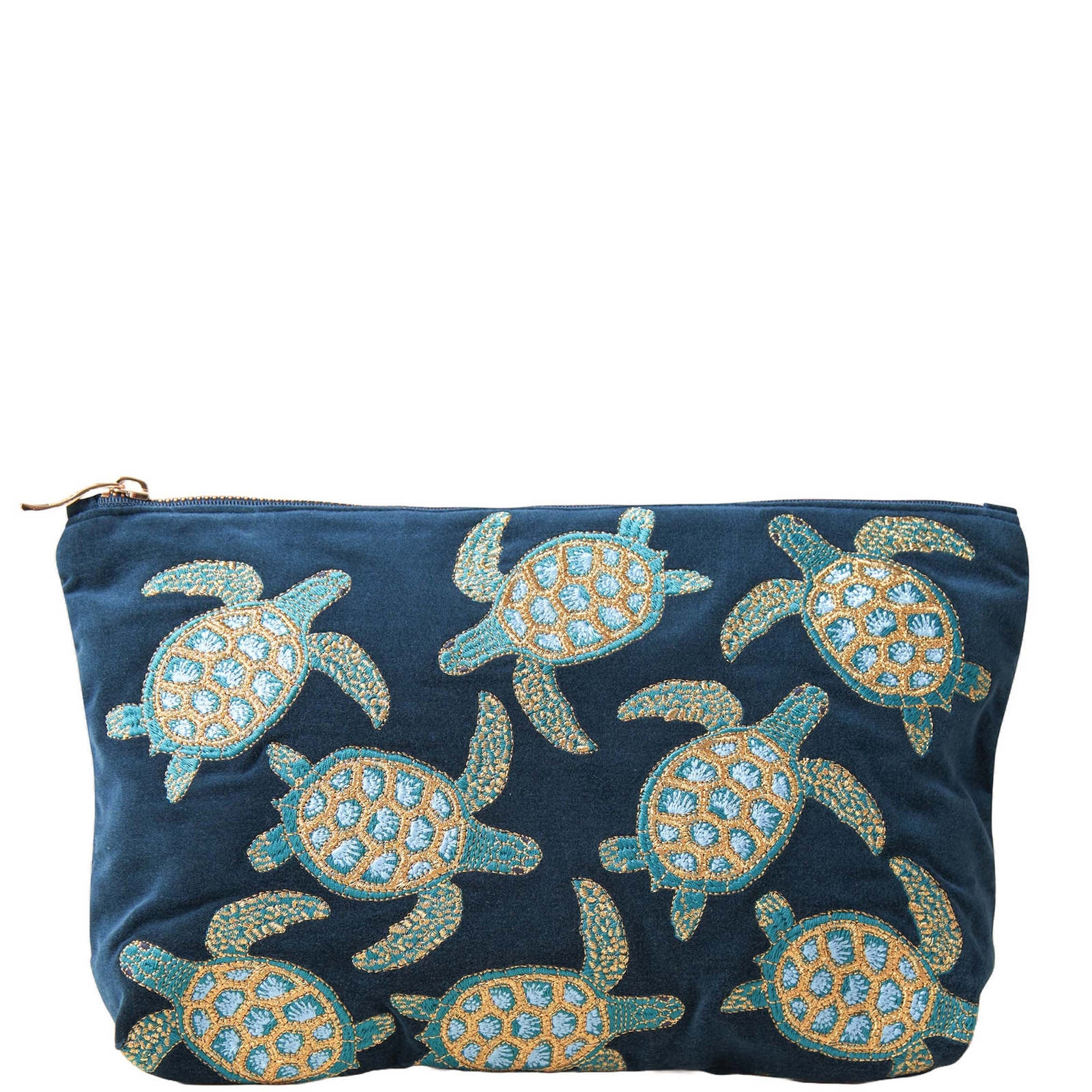 Elizabeth Scarlett Turtle Conservation Marine Navy Velvet Everyday Pouch
Elizabeth Scarlett Turtle Conservation Marine Navy Velvet Everyday Pouch