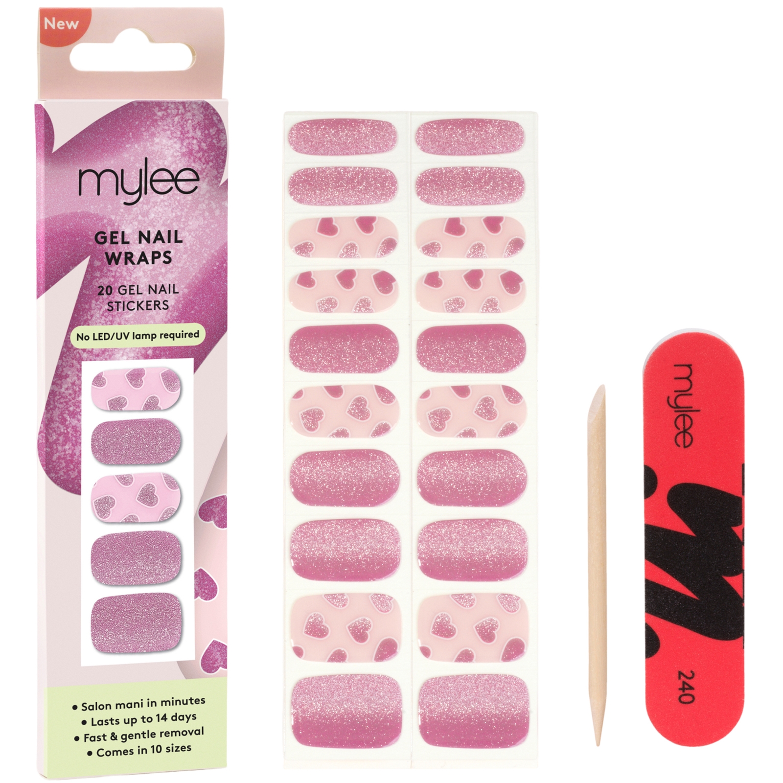 Mylee Gel Nail Wraps In a Heartbeat
Mylee Gel Nail Wraps In a Heartbeat