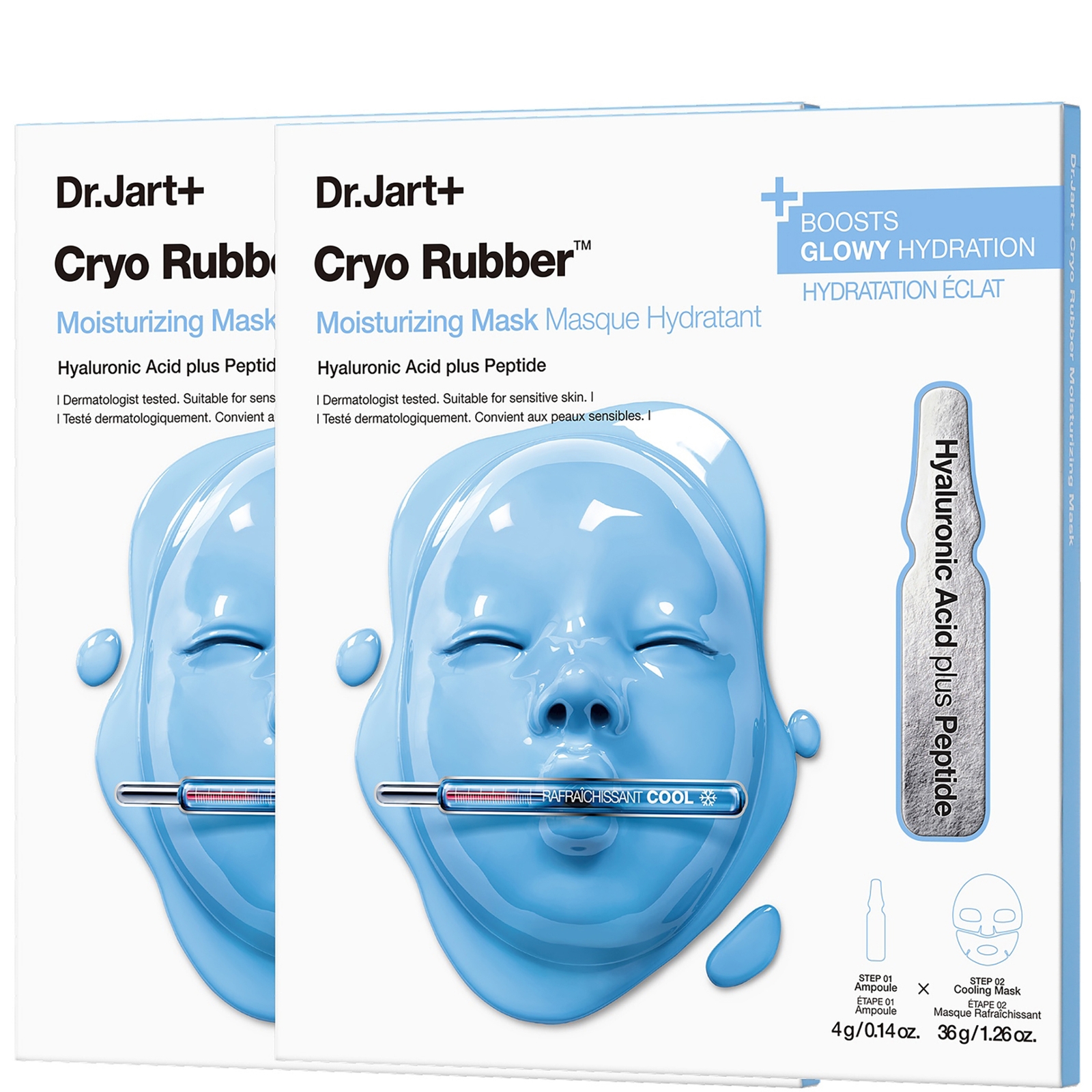 Dr.Jart+ Cryo Rubber Moisturizing Hydrogel Face Mask with Hyaluronic Acid (2 Pack)
Dr.Jart+ Cryo Rubber Moisturizing Hydrogel Face Mask with Hyaluronic Acid (2 Pack)