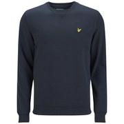 Lyle & Scott Vintage Men's Long Sleeve Crew Neck Cotton Sweatshirt - New Navy