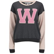 Wildfox Women's Oversized Cheer Squad Sweatshirt - Dirty Black