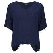 VILA Women's Asala Top - Black Iris