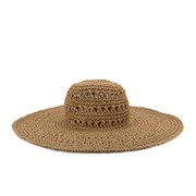 French Connection Women's Signa Floppy Hat - Natural