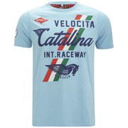 Ringspun Men's Delta Printed T-Shirt - Sky Marl