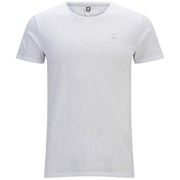 G-Star Men's Basic Crew Neck Short Sleeved T-Shirt - White