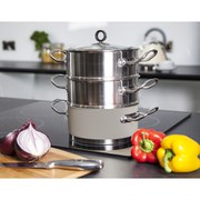 Morphy Richards Accents 18cm 3 Tier Steamer - Barley