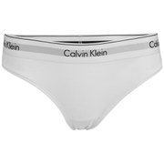 Calvin Klein Women's Logo Bikini Briefs - White
