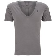 Religion Men's Plain Deep-Low-Neck T-Shirt - Ash Grey