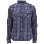 Superdry Women's Lumberjack Twill Shirt - Peyton Green Mix