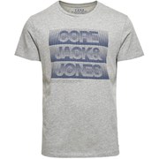 Jack & Jones Men's NOOS Hundred T-Shirt - Light Grey Melange