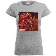 Marvel Women's Avengers Age of Ultron Hulkbuster T-Shirt - Heather Grey