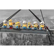 Despicable Me Minions Lunch On A Skyscraper - 24 x 36 Inches Maxi Poster