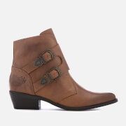 Superdry Women’s Rodeo Monk Heeled Ankle Boots - Tan - UK 5 - Tan