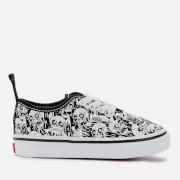 Vans Toddlers’ Authentic Elastic Lace Glow Skulls Trainers - Black/True White - UK 9 Toddler