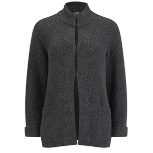 A.P.C. Women's Janis Cotton Melange Cardigan - Anthracite