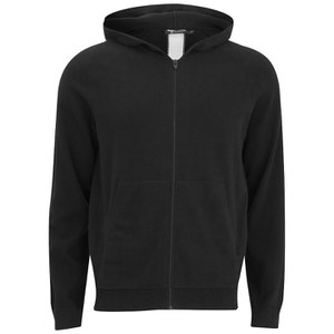 T by Alexander Wang Men's Hoody with Back Rassle Stripe - Black