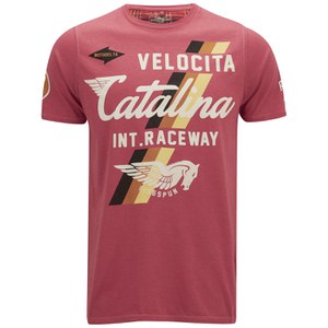 Ringspun Men's Delta Printed T-Shirt - Red Marl