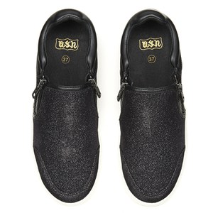 Ash Women's Intense Bis Leather Double Zip Flatform Trainers - Black/Silver: Image 11